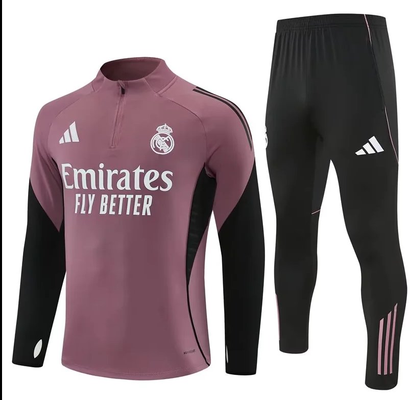 AAA Quality Real Madrid 25/26 Tracksuit - Purple/Black